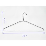 Black  Wire Coat Hangers (13G) 16"